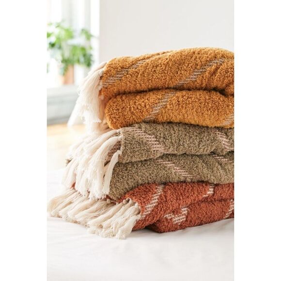 Urban Outfitters Stevie Sherpa Waffle Throw - Picture 5 of 8
